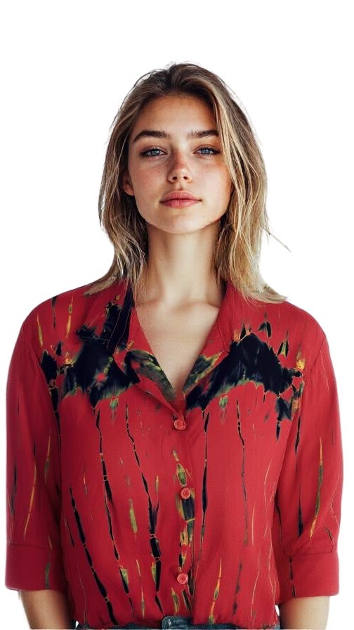 Nyekundu moto shirt