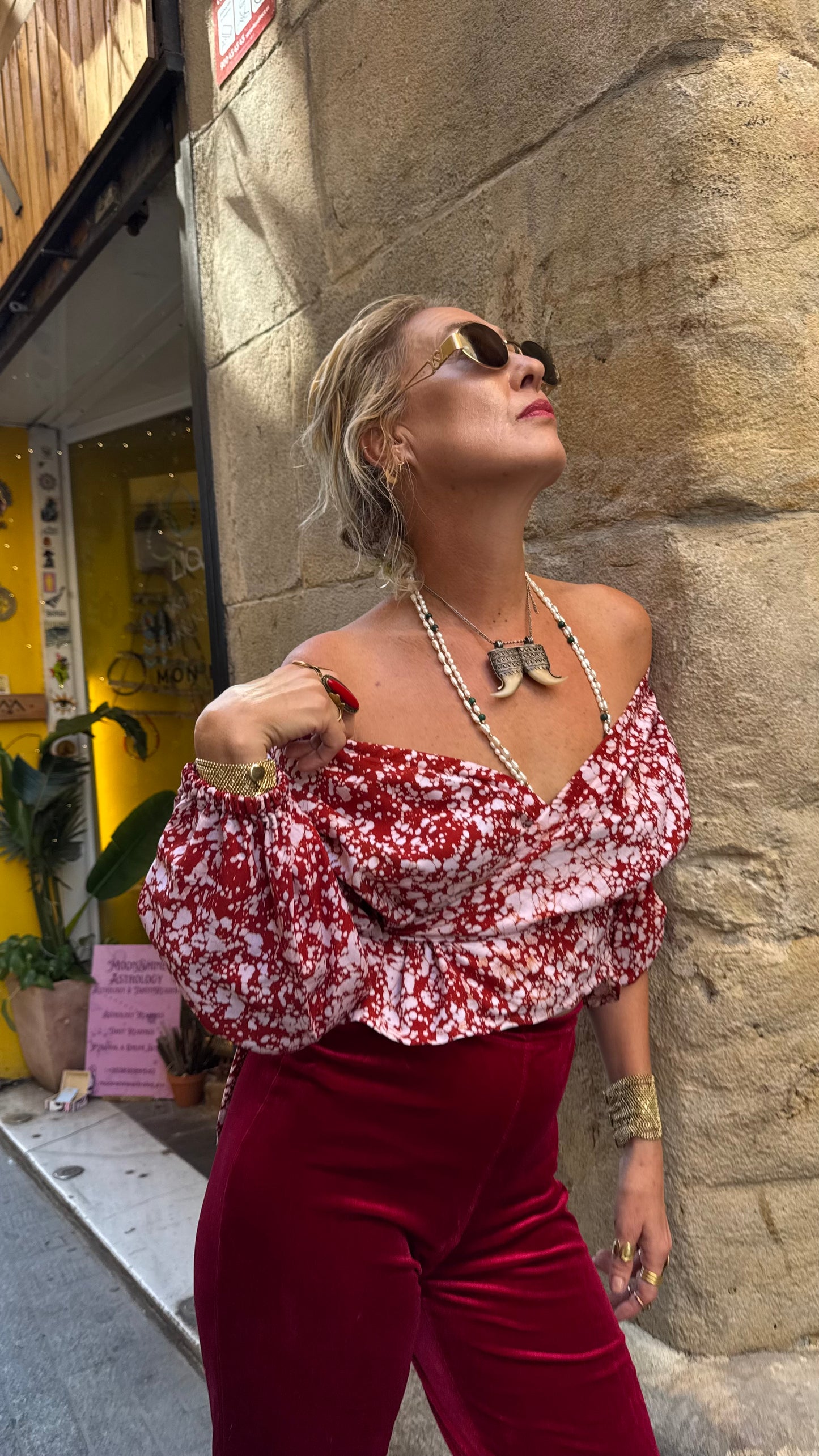 Msitu red blouse