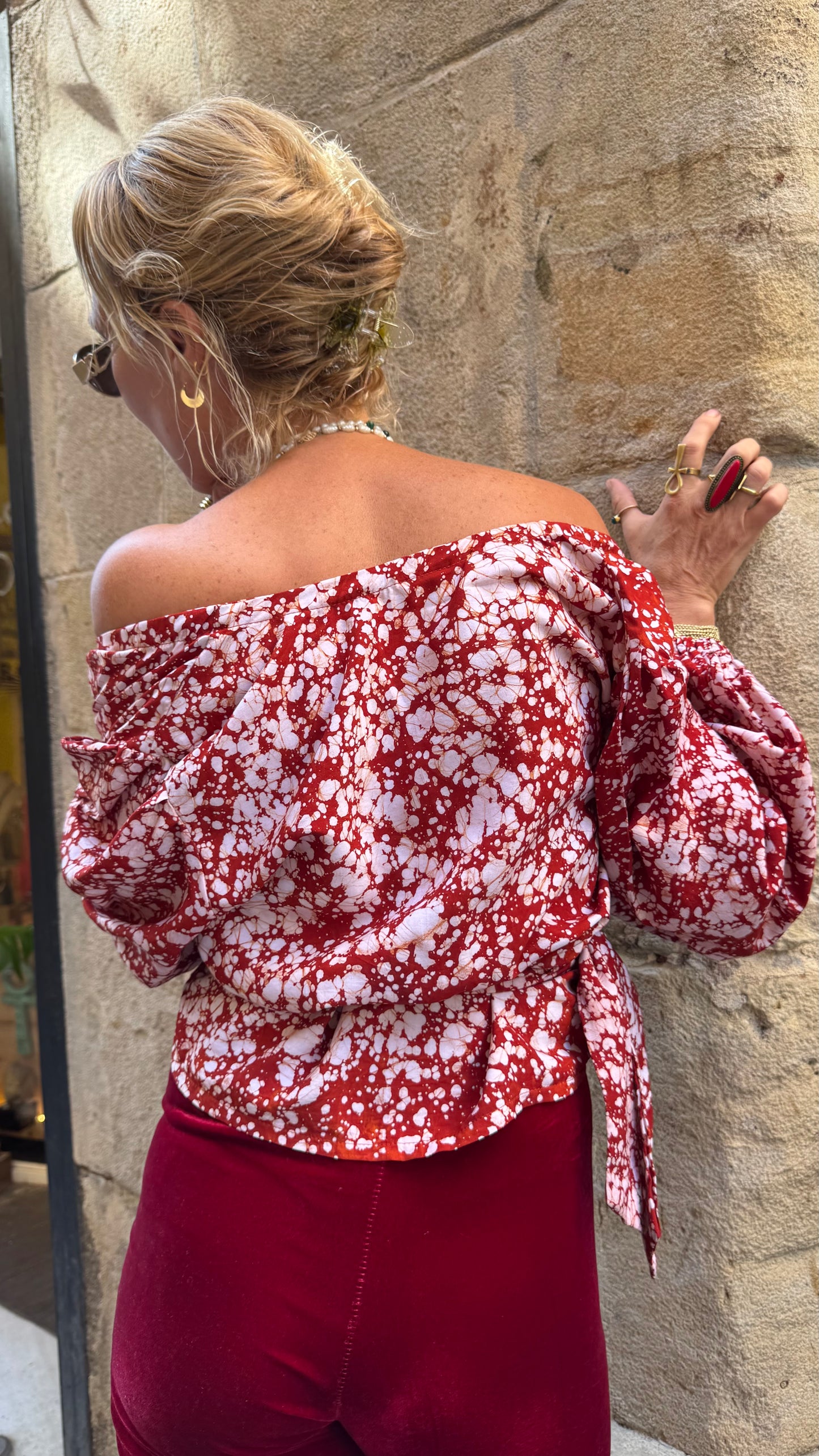 Msitu red blouse