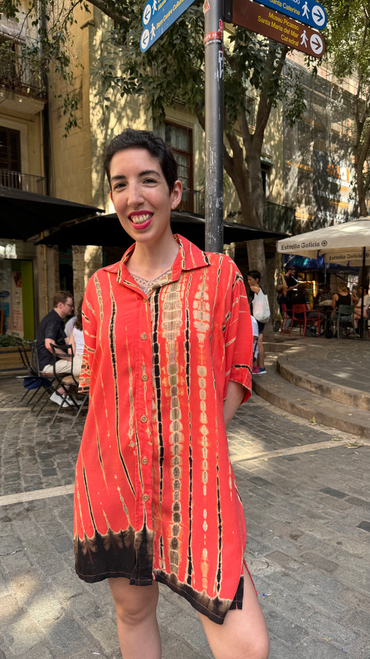 Samaki (salmon) shirt dress