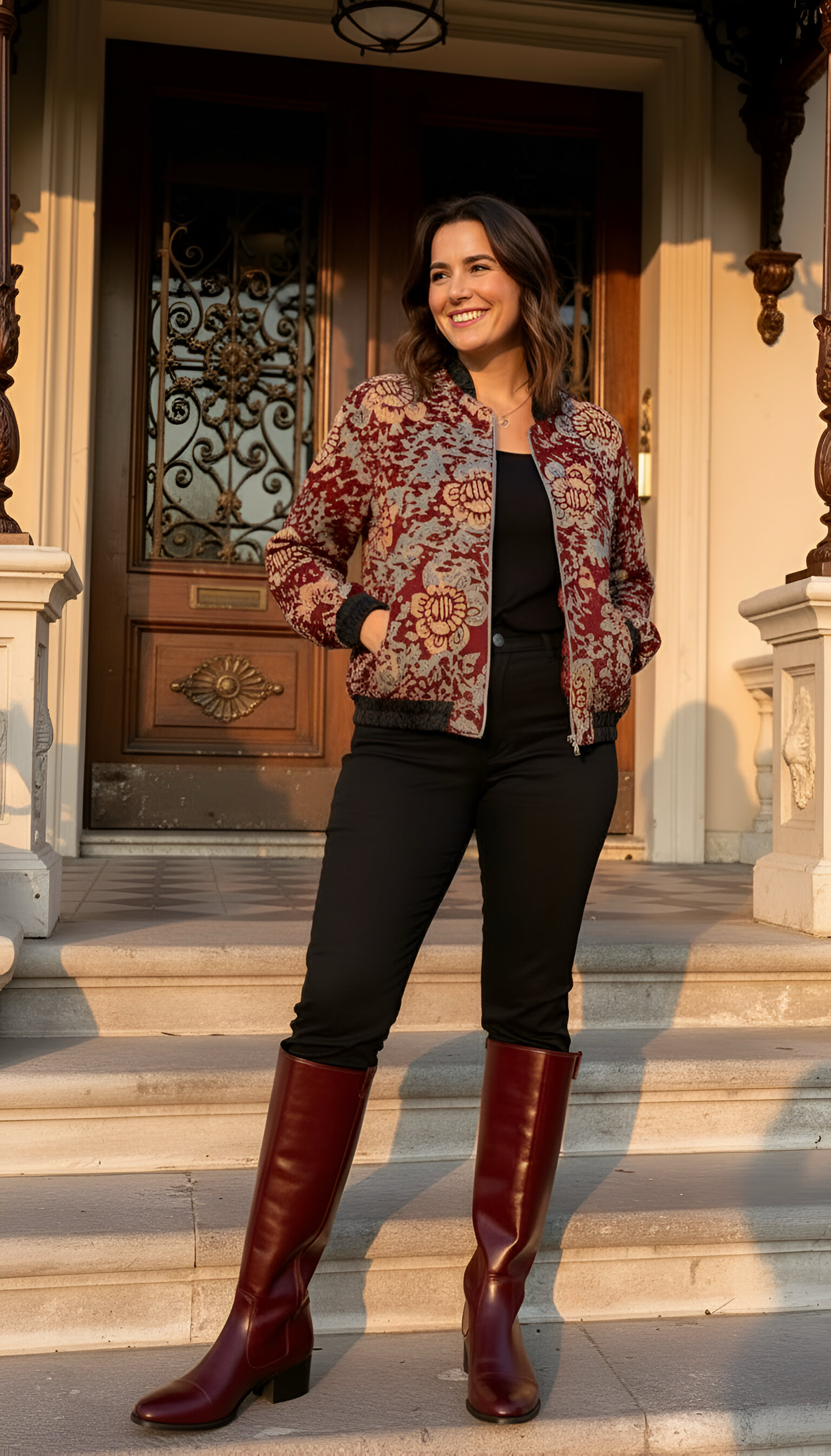 Rote Jacke aus China
