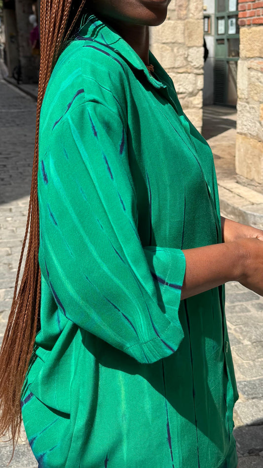 Mianzi green shirt