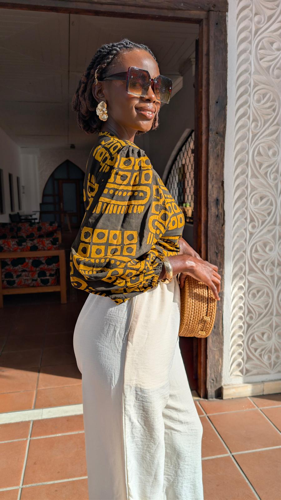 Wakati 100% bamboo blouse
